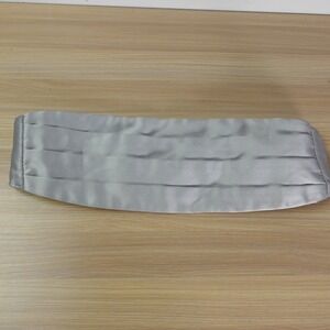 Gray Cummerbund Men Groom Tuxedo Pleated Adjustable Wedding Formal AFTER SIX USA